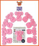 Finger Puppet- Pink Elephant
