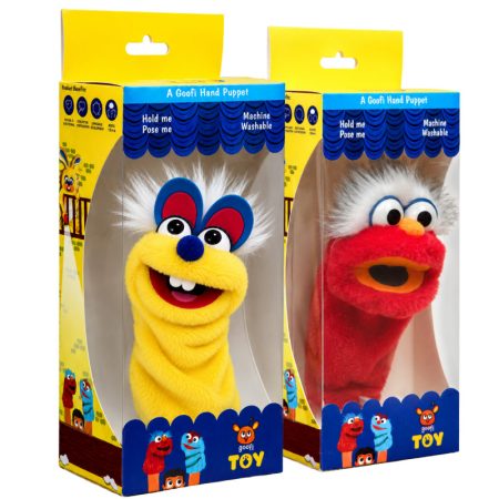 Hand Puppet Bunny Duo (Yellow & Red)