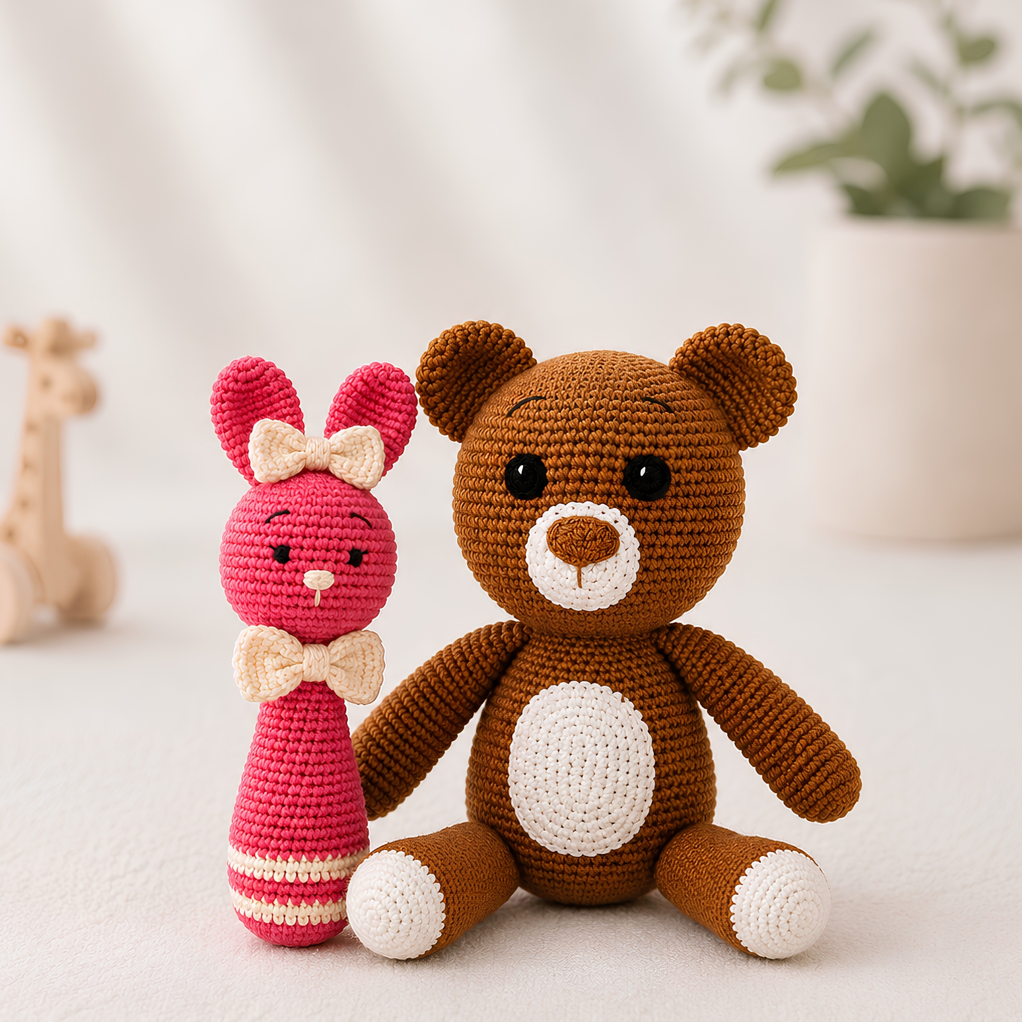 bear-doll-bunny-pink-rattle